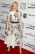 ELIZABETH MOSS at 2015 Chaplin Award Gala in New York