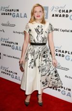 ELIZABETH MOSS at 2015 Chaplin Award Gala in New York