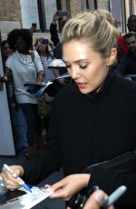 ELIZABETH OLSEN at a Apple Store in New York