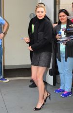 ELIZABETH OLSEN at a Apple Store in New York