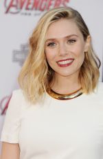 ELIZABETH OLSEN at Avengers: Age of Ultron Premiere in Hollywood