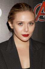ELIZABETH OLSEN at Avengers: Age of Ultron Screening in New York
