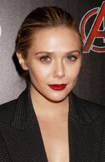 ELIZABETH OLSEN at Avengers: Age of Ultron Screening in New York