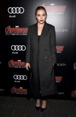 ELIZABETH OLSEN at Avengers: Age of Ultron Screening in New York