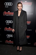 ELIZABETH OLSEN at Avengers: Age of Ultron Screening in New York