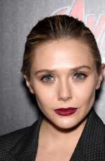 ELIZABETH OLSEN at Avengers: Age of Ultron Screening in New York