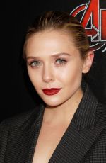 ELIZABETH OLSEN at Avengers: Age of Ultron Screening in New York