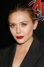 ELIZABETH OLSEN at Avengers: Age of Ultron Screening in New York