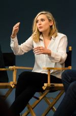 ELIZABETH OLSEN at Meet the Filmmakers Avengers:Age of Ultron at Apple Store in London