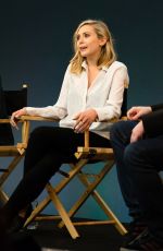 ELIZABETH OLSEN at Meet the Filmmakers Avengers:Age of Ultron at Apple Store in London