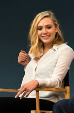 ELIZABETH OLSEN at Meet the Filmmakers Avengers:Age of Ultron at Apple Store in London