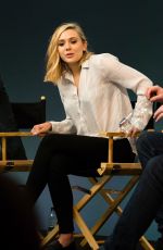 ELIZABETH OLSEN at Meet the Filmmakers Avengers:Age of Ultron at Apple Store in London
