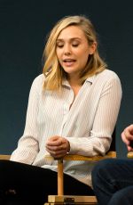 ELIZABETH OLSEN at Meet the Filmmakers Avengers:Age of Ultron at Apple Store in London