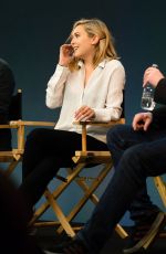 ELIZABETH OLSEN at Meet the Filmmakers Avengers:Age of Ultron at Apple Store in London