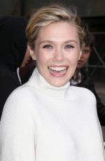 ELIZABETH OLSEN at The Daily Show with Jon Stewart in New York