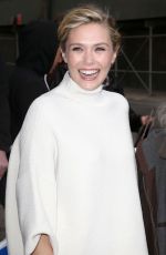 ELIZABETH OLSEN at The Daily Show with Jon Stewart in New York