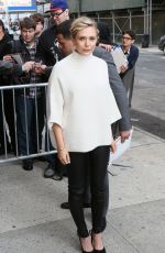 ELIZABETH OLSEN at The Daily Show with Jon Stewart in New York
