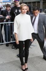 ELIZABETH OLSEN at The Daily Show with Jon Stewart in New York