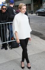 ELIZABETH OLSEN at The Daily Show with Jon Stewart in New York