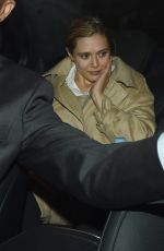 ELIZABETH OLSEN Leaves Her Hotel in London 04/20/2015