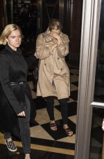 ELIZABETH OLSEN Leaves Her Hotel in London 04/20/2015