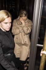 ELIZABETH OLSEN Leaves Her Hotel in London 04/20/2015