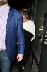 ELIZABETH OLSEN Night Out in London 04/21/2015