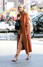 ELIZABETH OLSEN Out and About in New York 04/28/2015