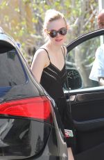 ELLE FANNING Arrives at Dermatologist in Beverly Hills