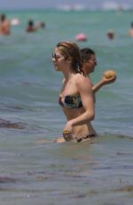 EMILY BETT RICKARDS in Bikini at a Beach in Miami 04/25/2015