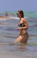 EMILY BETT RICKARDS in Bikini at a Beach in Miami 04/25/2015