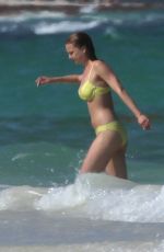 EMILY CAMP in Bikini at a Beach in Cancun