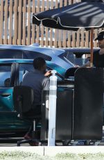 EMILY VANCAMP in Shorts at Sugarfish in West Hollywood