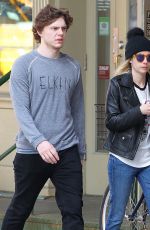 EMMA ROBERTS and Evan Peters Out and About in Beverly Hills