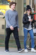 EMMA ROBERTS and Evan Peters Out and About in Beverly Hills