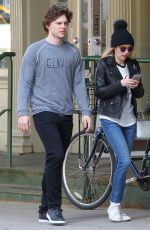 EMMA ROBERTS and Evan Peters Out and About in Beverly Hills