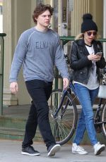EMMA ROBERTS and Evan Peters Out and About in Beverly Hills