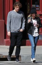 EMMA ROBERTS and Evan Peters Out and About in Beverly Hills