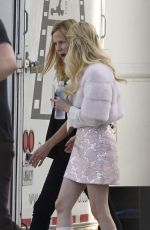 EMMA ROBERTS at Scream Queens Movie Set in New Orleans