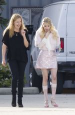 EMMA ROBERTS at Scream Queens Movie Set in New Orleans