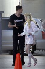 EMMA ROBERTS at Scream Queens Movie Set in New Orleans