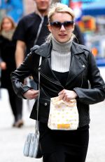 EMMA ROBERTS Leaves a Bakery in New York
