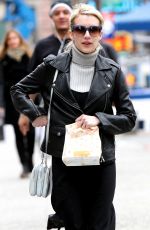 EMMA ROBERTS Leaves a Bakery in New York