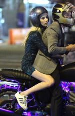 EMMA ROBERTS on the Set of Nerve in New York