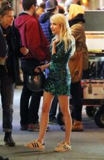 EMMA ROBERTS on the Set of Nerve in New York