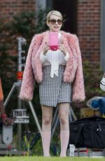 EMMA ROBERTS on the Set of Scream Queens in New Orleans