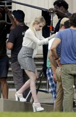 EMMA ROBERTS on the Set of Scream Queens in New Orleans