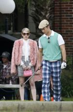 EMMA ROBERTS on the Set of Scream Queens in New Orleans