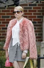 EMMA ROBERTS on the Set of Scream Queens in New Orleans