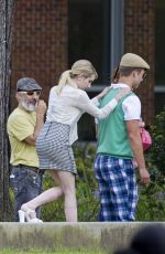 EMMA ROBERTS on the Set of Scream Queens in New Orleans